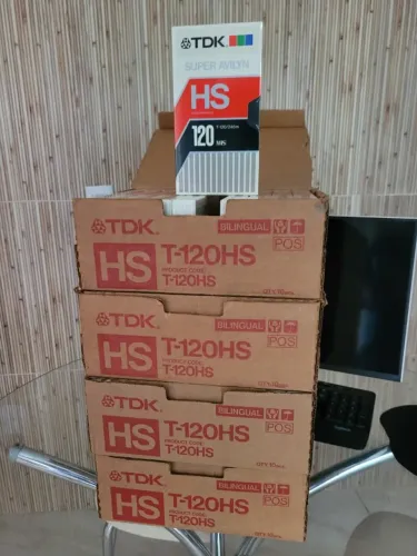 Fita VHS TDK T-120 Super Avilyn Anos 80 (Made In Japan)