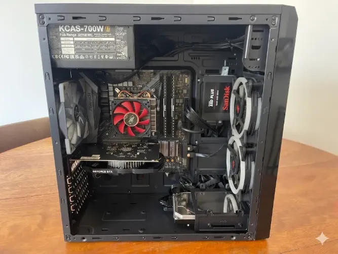 Computador Gamer (NF) Intel Core i7-8700; GTX 1650 ti, RAM 64GB, SSD 250GB + HD 1TB