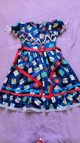Vestido de festa Junina tamanho 8