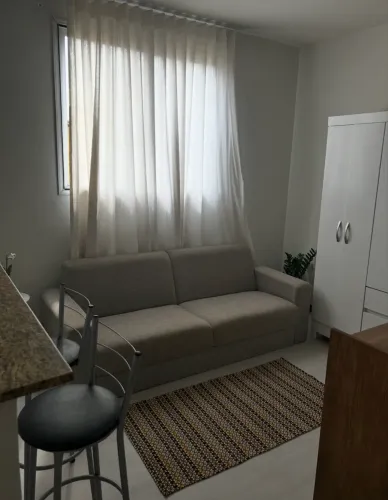Flat sem móveis perto da Praia