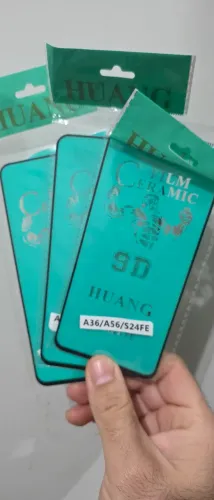 Kit 3 películas cerâmica Samsung Galaxy a56 , a36 , s24fe