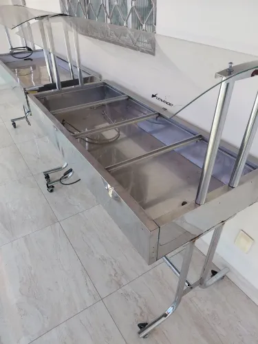 Buffet quente e frio para restaurante, 8 cubas
