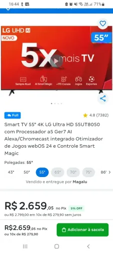 Smart TV LG 55