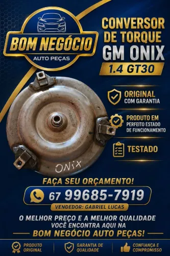 CONVERSOR DE TORQUE CHEVROLET ONIX 6t30