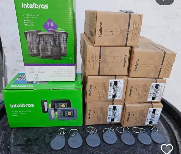 Porteiro para casas e apartamentos com instalação inclusa e fechaduras