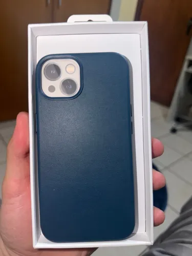 Capinha de couro iPhone 14