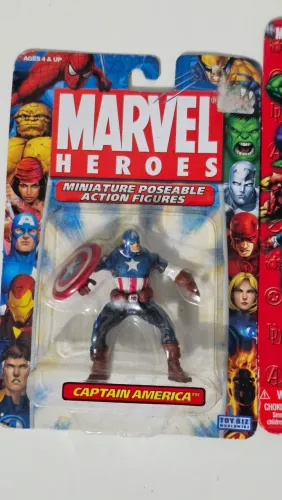 Miniatura Capitão América Marvel Heroes Toy Biz 2005 Lacrado