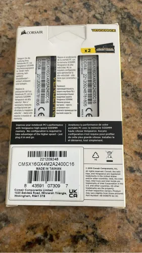 Corsair Vengeance ddr4 2x8 gb 2400 mhz