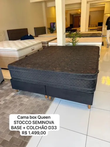 Colchão box Queen STOCCO SEMINOVO TOP - ENTREGAMOS