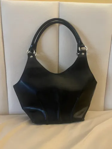 Bolsa Arezzo couro anos 2000