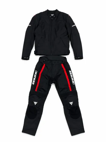 Conjunto Dainese para Motociclista Jaqueta + Calça com Proteções