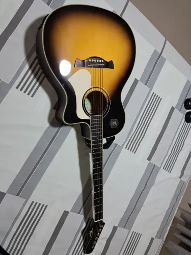 Violão aço tagima rio negro vintage sunburst elétrico