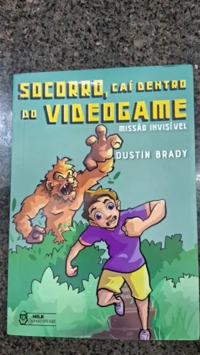 LIVRO "Socorro, caí dentro do videogame 2: Missão Invisível" - Dustin Brady