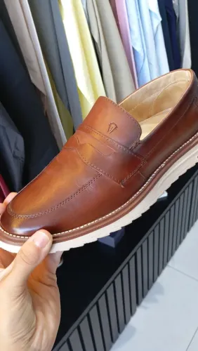 SAPATO SPORTFINO LISO COURO
