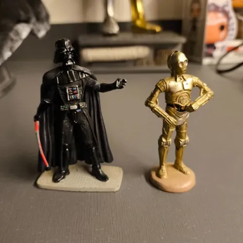 Darth Vader e C3P-O Miniaturas Planeta Dagostini