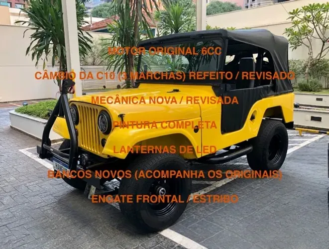 Willys Overland Jeep 2.6 12V Gasolina 2P 1960