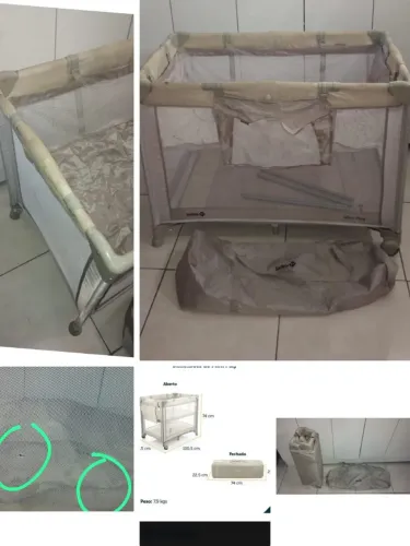 Berço camping safety 1st usado poucas vezes como novo leia o anúncio todo