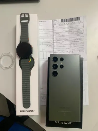 S23 ultra + galaxy watch 7 na garantia 