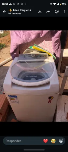 Vendo máquina de lavar 9kg 110w não entrego funcionando perfeitamente 300$