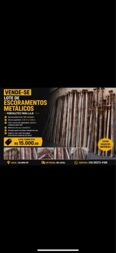 VENDE-SE ESCORAMENTO DE LAJE