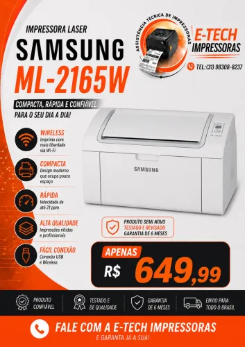 IMPRESSORA LASER SAMSUNG ML2165W