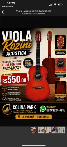 Viola Caipira Rozini (Acústica)