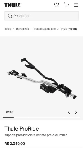 Suporte bike THULE proride 598