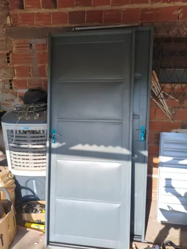 Porta chapa 80x210 completa