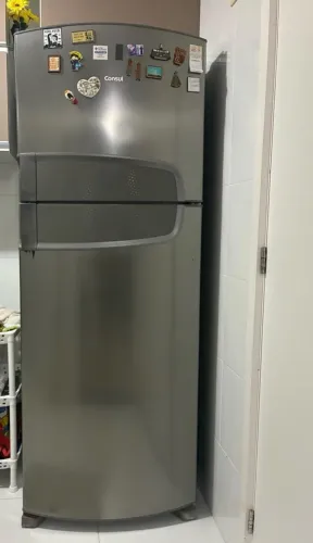 Geladeira Cônsul 450L Inox Cycledefrost 220V (acompanha transformador para 127V)