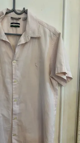 Camisa Reserva Oxford Rosa Manga Curta P