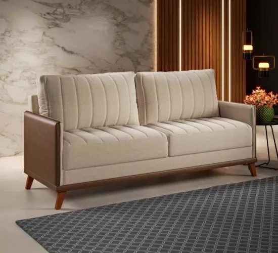 Estofado Living Conceito 2,00m Molas Bonnel s76