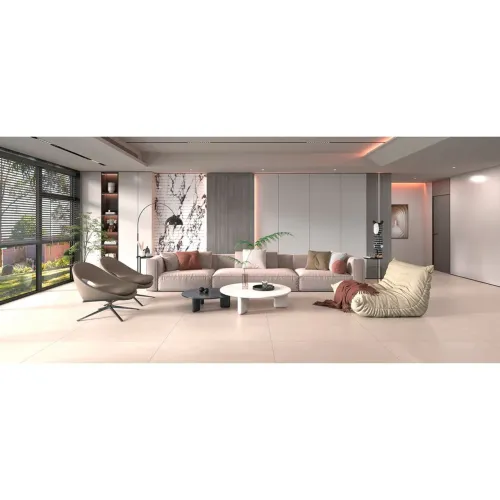 8,64 m² de Porcelanato NOVO 120x120 Obelisco Avena Retificado Acetinado Delta - Cx 2,88m²