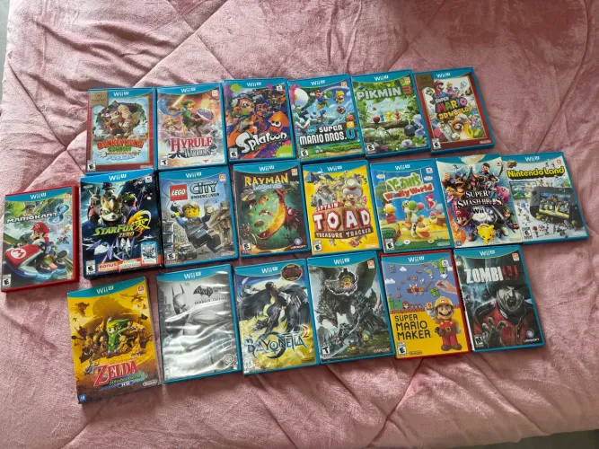 Lote de 20 jogos de Nintendo Wii U