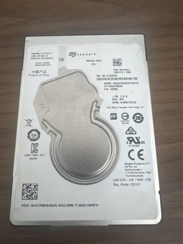 HD 1TB SATA 2.5 usado