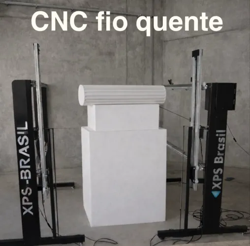 CNC fio quente corte isopor e XPS com ate 10 fios