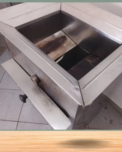 Fritadeira a gás água e óleo com botijão
