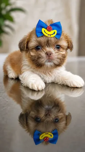 Delicadeza, beleza e muito amor em um só filhote shih tzu