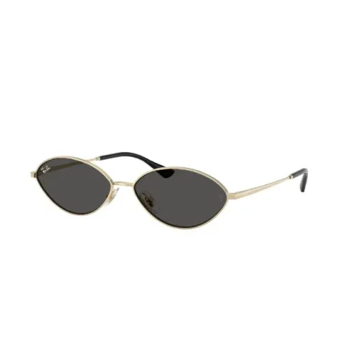 Óculos De Sol Feminino Ray-ban Lançamento Metal Oval Dourado Claro - ORIGINAL