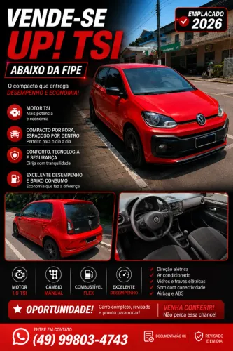 Volkswagen Up! Move 1.0 TSI Total Flex 12V 5P 2018