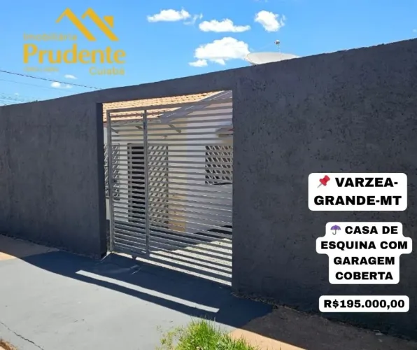 Casa para Venda em Várzea Grande, Petrópolis, 2 dormitórios, 1 banheiro, 2 vagas