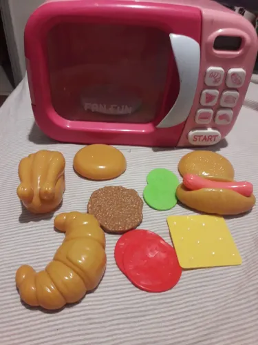 Brinquedo eletrônico forninho microondas 