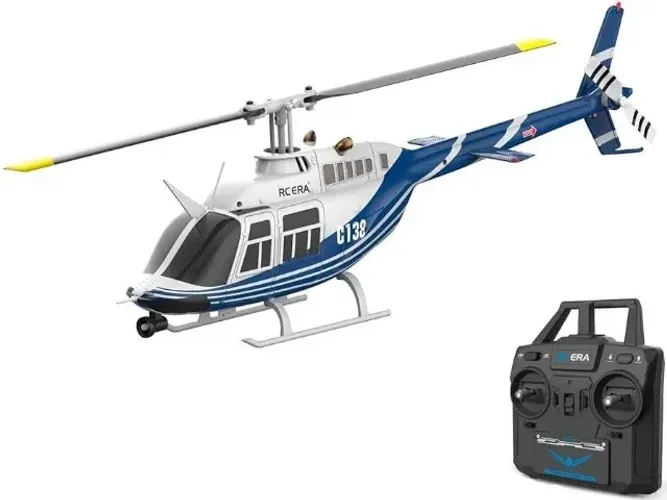 Helicóptero controle remoto RC Era c-138 Bel 206 semi novo helicóptero aeromodelismo