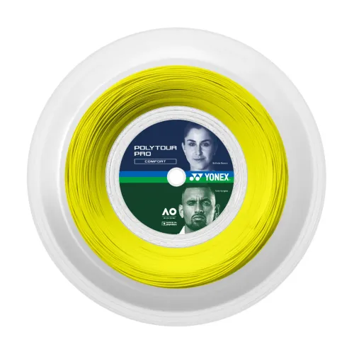 Rolo de corda para raquete de tênis Yonex Polytour Pro 1.25mm 16L 200m