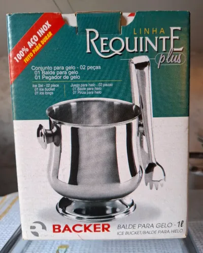Conjunto para gelo em inox