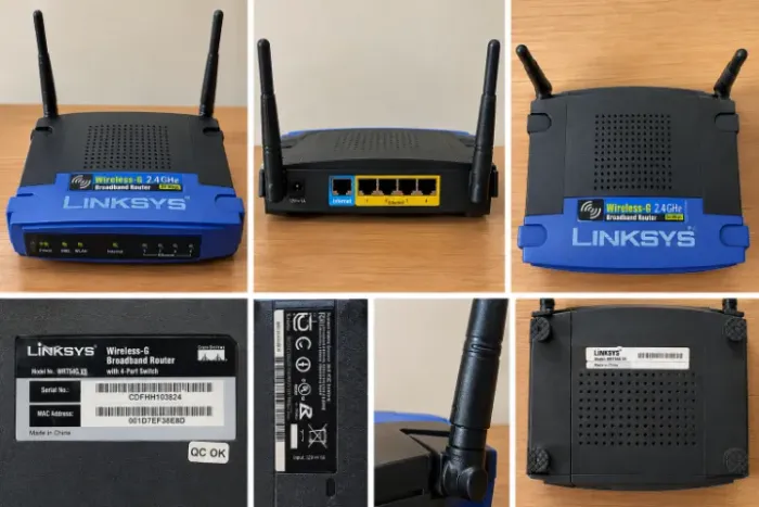 Roteador Linksys WRT54G V8 Wireless-G 2 Antenas