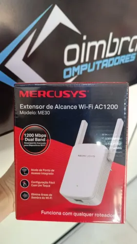 Repetidor de Sinal Wi-fi Mercusys ME30 Wi-Fi AC1200 - Loja Coimbra COmputadores Entregamos