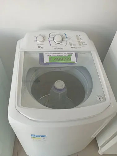 Máquina eléctrolux 12kg cesto inox lac12 cesto branco 127v