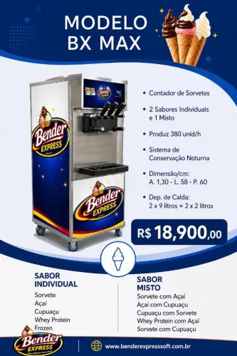 Máquina de sorvete expresso