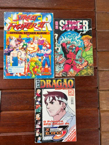 Street Fighter Álbum Incompleto + RPG + Gibi