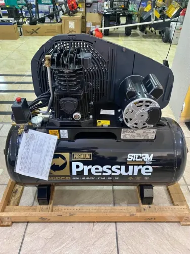Compressor de AR 100L 140psi Já Instalado Profissional Pressure - (Novo)